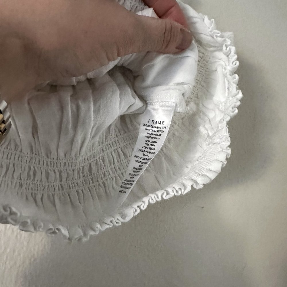 FRAME Smocked Strapless Top - Picture 5 of 7